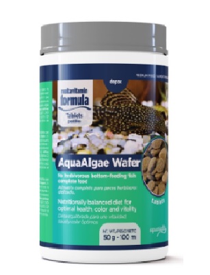 AQUAALGAE WAFER (PECES HERBIVOROS DE FONDO) 50 GR 100 ML