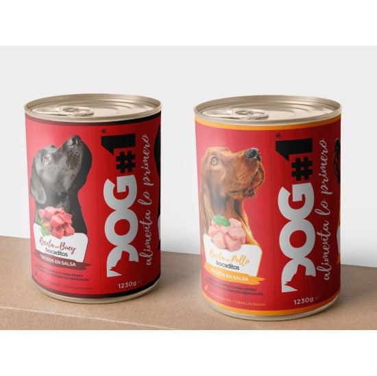 DOG-1 LATA DOG POLLO Y VERD. 1.250gr