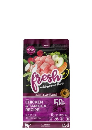 FRESH CAT STERELISED POLLO/TAPIOCA-SIN CEREALES 1,5 KG (6)