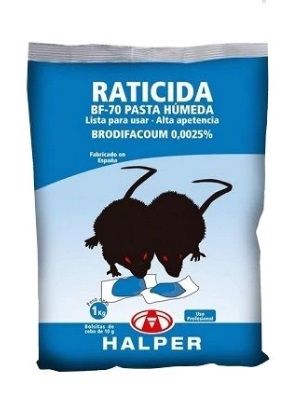 RATICIDA CEBO FRESCO BF-70 1 KG (10)