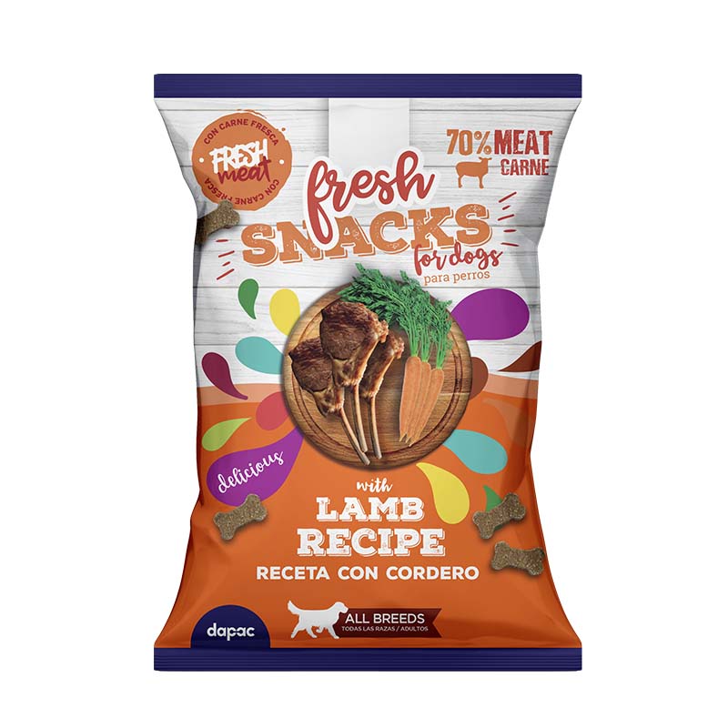 SNACKS FRESH CORDERO 70 Grs. (25) Caja 2,5 Kg.