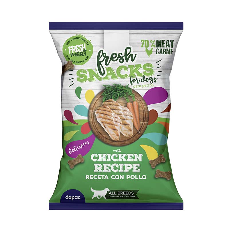 SNACKS FRESH POLLO 70 Grs. (25) Caja 2,5 Kg.