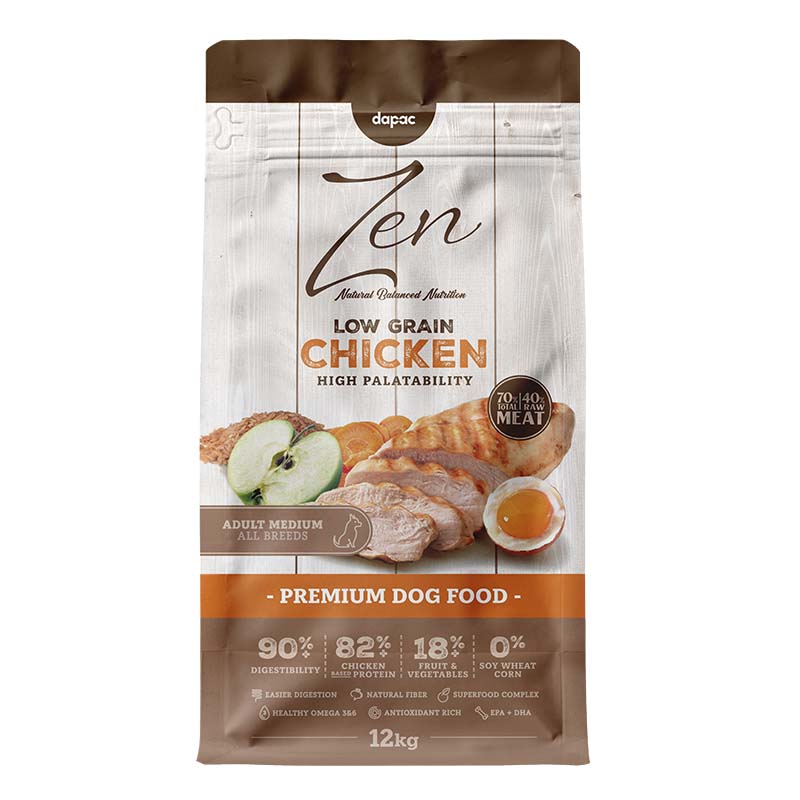 ZEN LOW GRAIN MEDIUM ADULT CHICKEN 12 KG "48,90€"