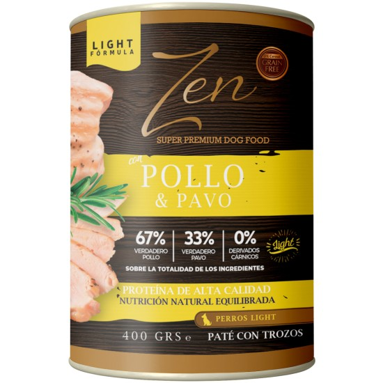 ZEN PATE POLLO CON PAVO 400 GR. (12)